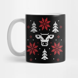 Moo-ry Christmas: Cow Ugly Sweater Mug